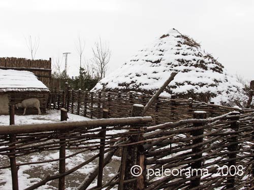cabañas parque arqueologico de Atapuerca y Arqueopinto